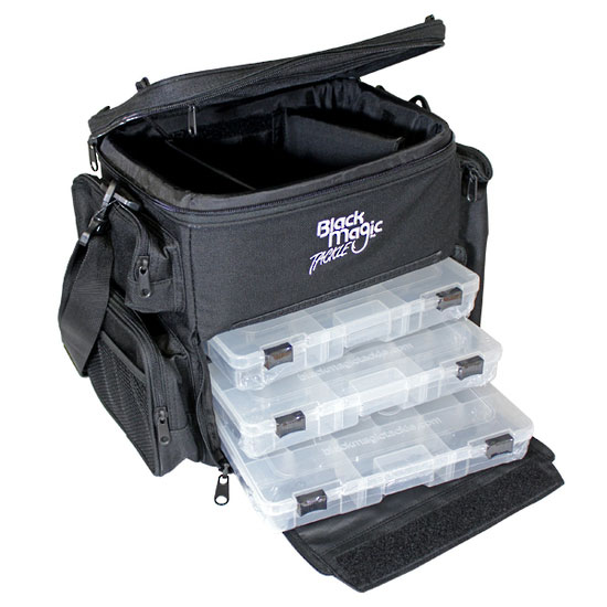 Fishing Tackle Bag- Black Magic Includes Fishing Reel And Tackle -(A  153602) [92094+25]