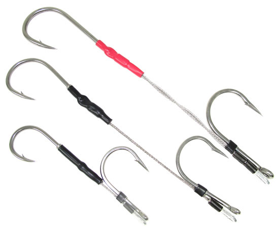 Black Bart Double Stainless Hook Set 180°