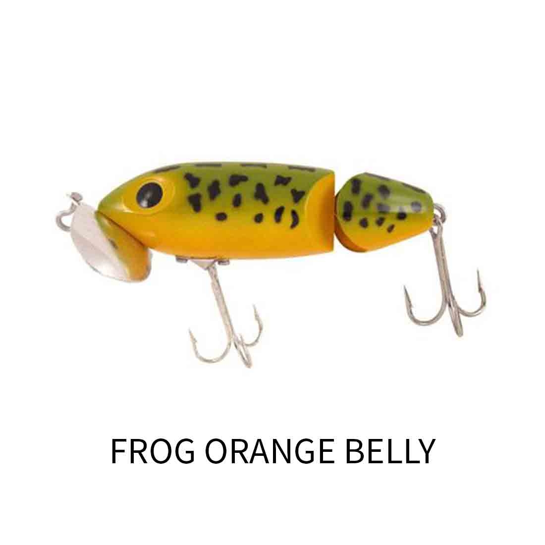 Arbogast Jitterbug 5/8 oz Fishing Lure - Frog/Yellow Belly