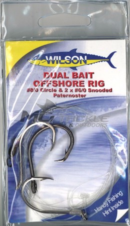 Wilson Dual Bait Offshore Rig - Snooded Paternoster