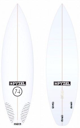 Pyzel Surfboards 74 Model - FCS2 Fins