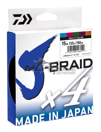 Daiwa J-Braid x4 - 500m Multi Coloured