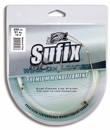 Sufix Wind-On Mono Leader - Tan 10m