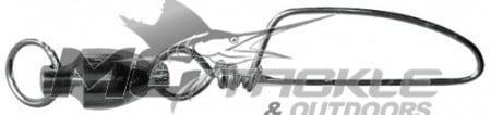 Mustad Ball Bearing Swivel w/ Welded Ring & Cross-Lock Snap