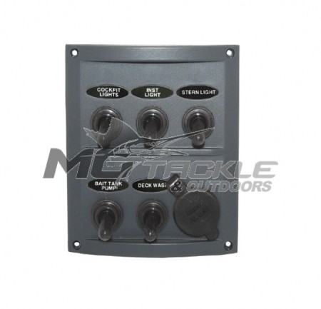 RWB Marine 5 Switch Panel + Socket