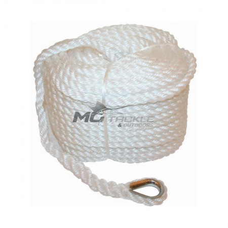 RWB Marine Silver Rope - Hank Spliced