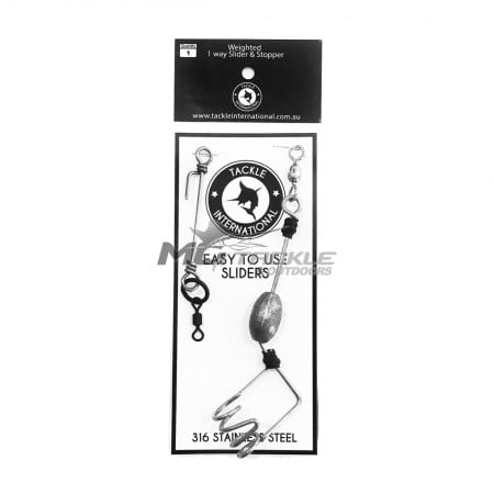 Tackle International Weighted 1 Way Slider & Stopper