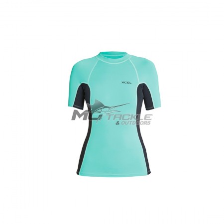 Xcel Womens Premium Stretch Short Sleeve UV Rash Shirt