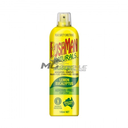 Bushman Naturals Lemon Eucalyptas 145ml Aerosol Free Pump Spray