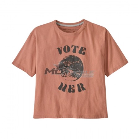 Patagonia Womens Vote Her Organic Easy Cut Tee