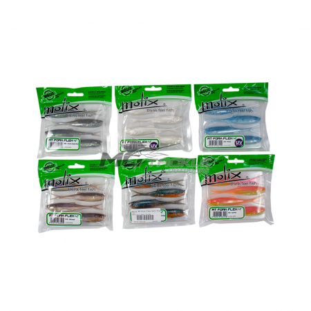 Molix RT Fork Flex Soft Plastic Lure - 6 Pack - (Reverse Auction)