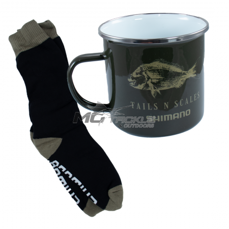 Shimano Boot Socks & Enamel Mug Set