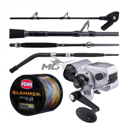 Penn Fathom & Fathom Deep Drop Electric Combo + Slammer Braid