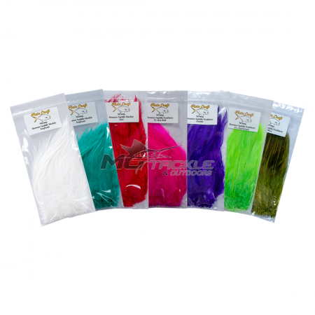 Flats Craft Strung Rooster Saddle Tying