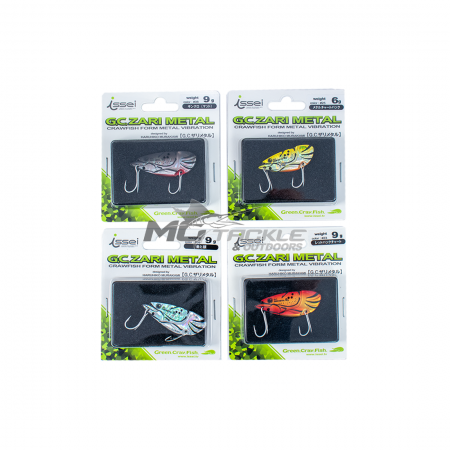 Issei Green Crayfish Zari Metal Vibe Lure - 4 Pack - (Reverse Auction)