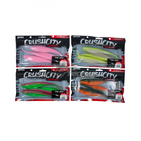 Rapala Crush City Customs The Jerk Soft Plastic - 4 Pack - (Reverse Auction)