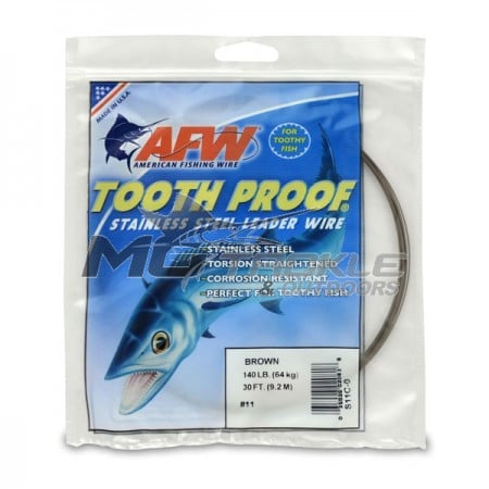 AFW Stainless Steel Tooth Proof Leader Wire Bulk