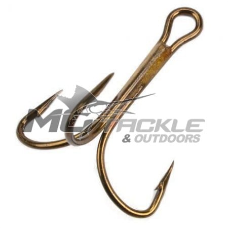 Mustad 3563 Treble Ringed Strong Bronzed - Bulk Pack