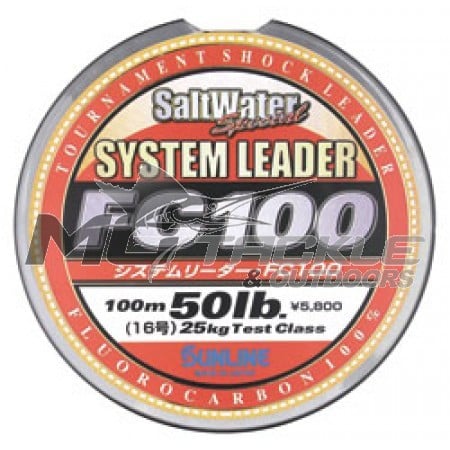 Sunline fc100 system leader fluorocarbon line clearance
