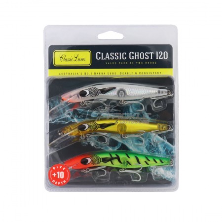 Classic 120mm +10 Barra Ghost Series - 3 Pack