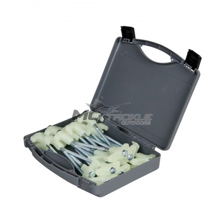 Oztrail Glow In The Dark Screw-In Tent Peg Set