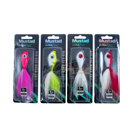 Mustad Big Eye Buck Tail Jig - 4 Pack - (Reverse Auction)