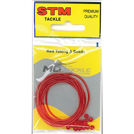STM Beads & Tubes - Red
