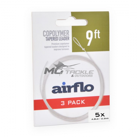 Airflo Tactical Tapered Leader 9ft - 3 Pack