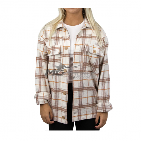 Carve Womens Alaska Button Front Shirt Style Shacket