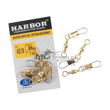 Harbor Barrel Swivel + Interlock Snap