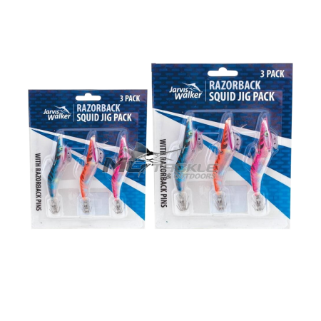 Jarvis Walker Razorback Squid Jigs 3 Pack
