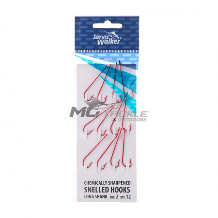 Jarvis Walker Snelled Long Shank Hook