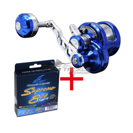 Oceans Legacy Elementus Overhead Reel With Braid