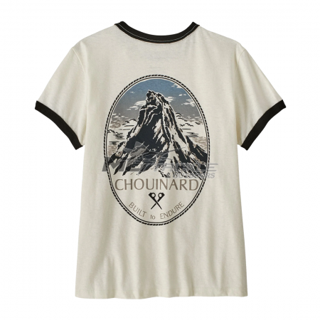 Patagonia Womens Chouinard Crest Ringer Responsibili-Tee Shirt