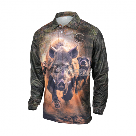 Samaki Adults Wild Boar Long Sleeve Shirt