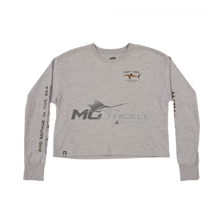 Salty Crew Womens Bruce Long Sleeve Crop Top