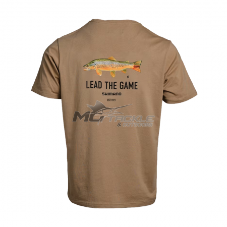 Shimano Lead The Game Brown Trout T-Shirt