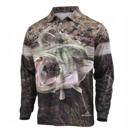 Samaki Camo Cod Long Sleeve Shirt - Adult