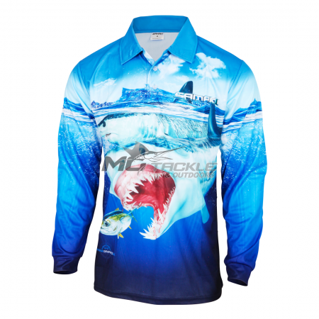 Samaki Mako Shark Long Sleeve Shirt - Kids