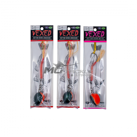 Vexed Bottom Worm Mutsu + Long Shank Jig - 3 Pack - (Reverse Auction)