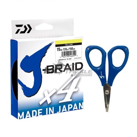 Daiwa J-Braid x4 270m - Free Braid Scissors