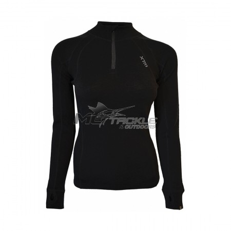 XTM Merino Ladies 230gsm Thermal Zip Neck Crew Top