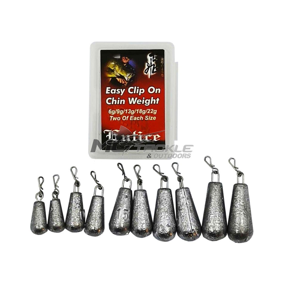 Entice Clip On Assorted Chin Weights