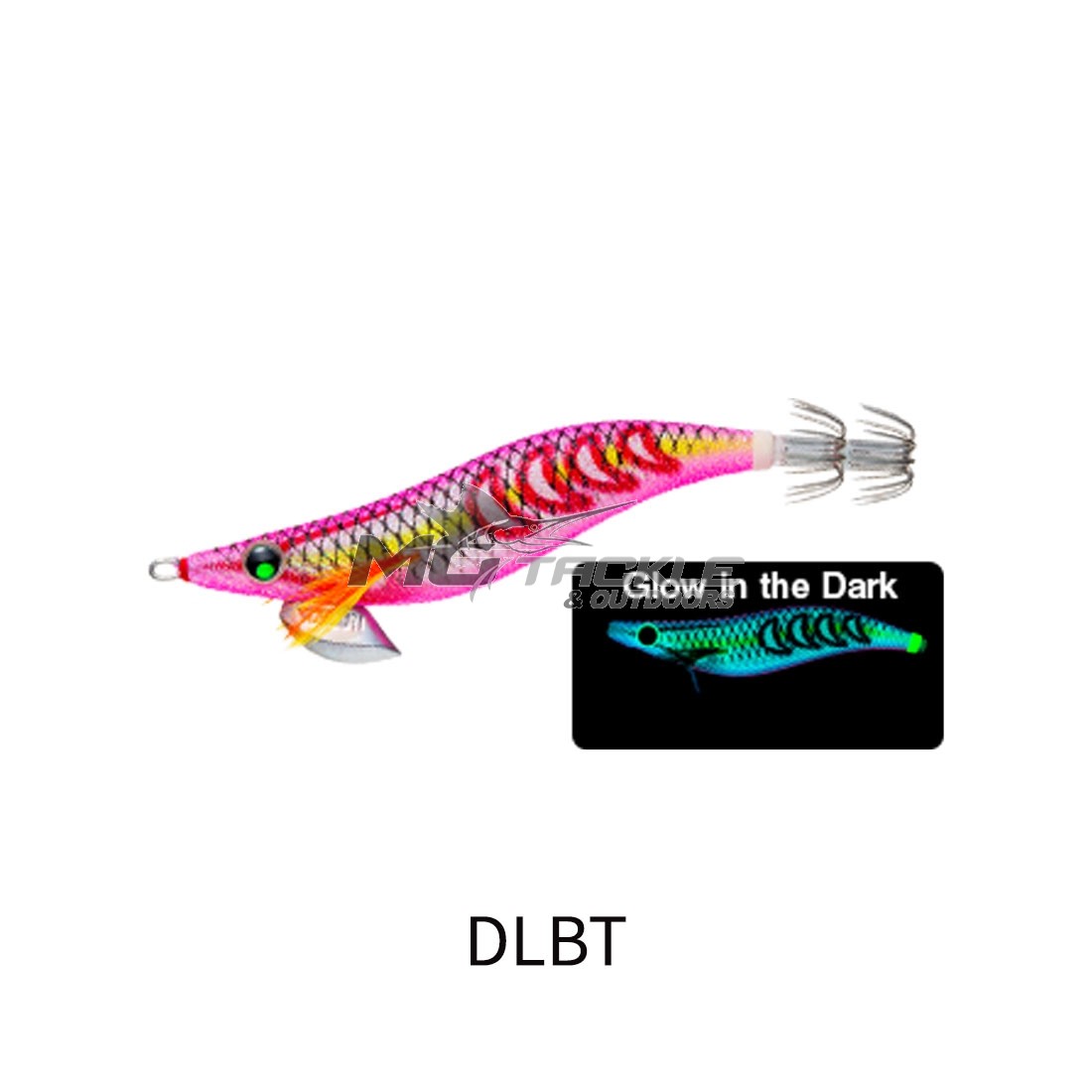 Leurre Yo Zuri Egi EZ-Q Dartmaster Search 2.5 – Calmar, Double Glow, Neuf