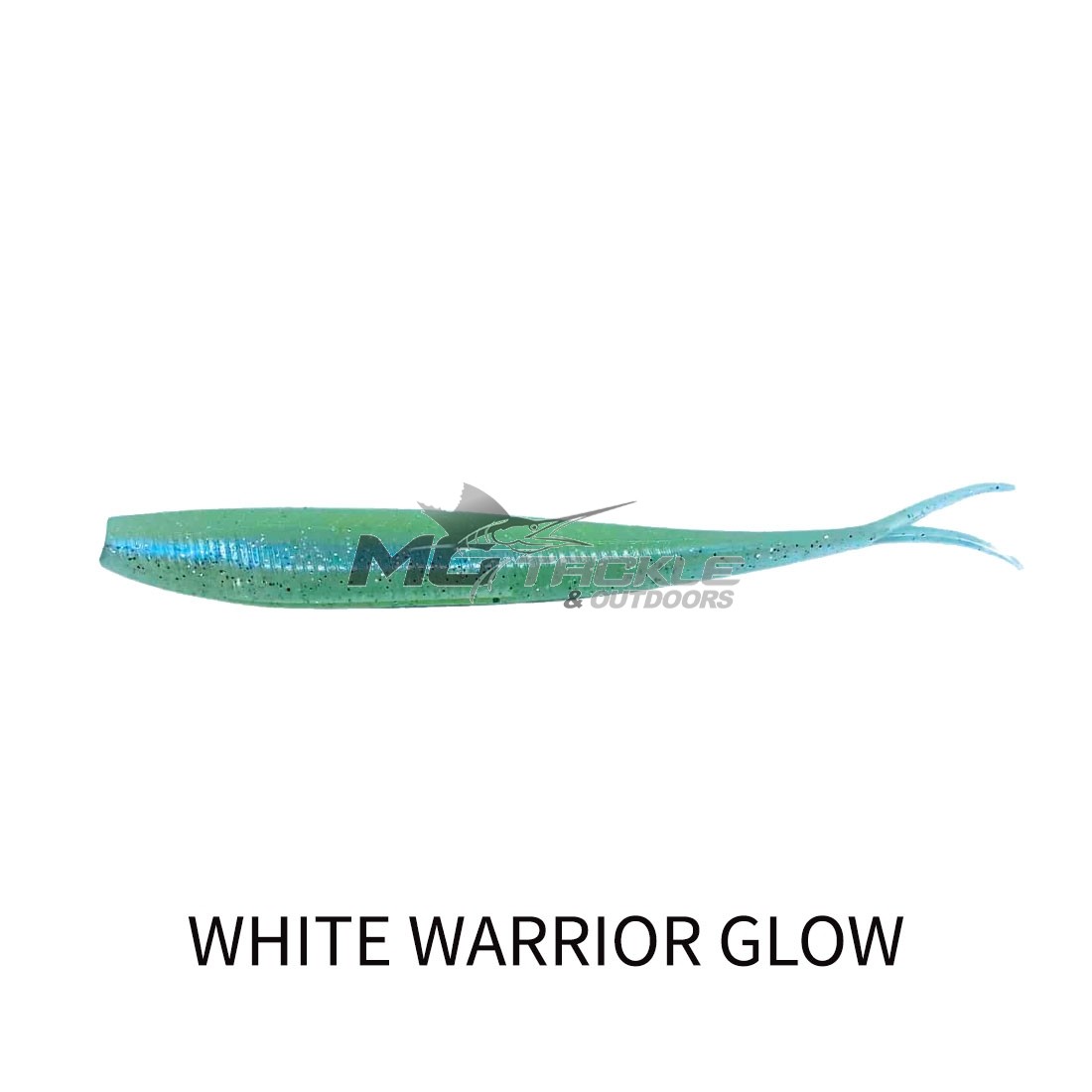 Catch Black Label Softbait, Jerkshad White Warrior Glow