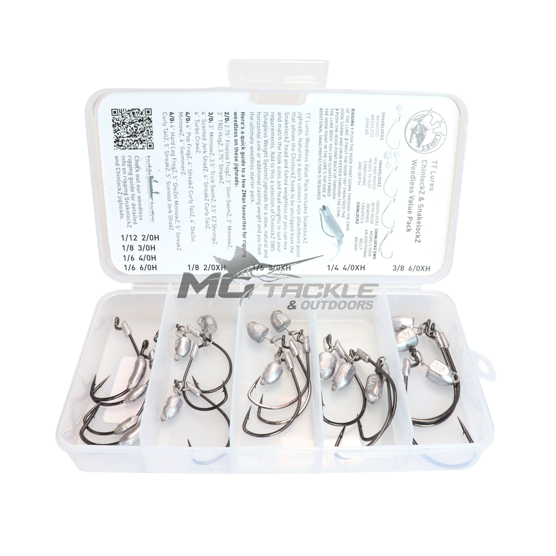 Hameçons Plombés Tackle Tactics ChinlockZ 1oz 12/0 Lot De 2 (5478) Neuf