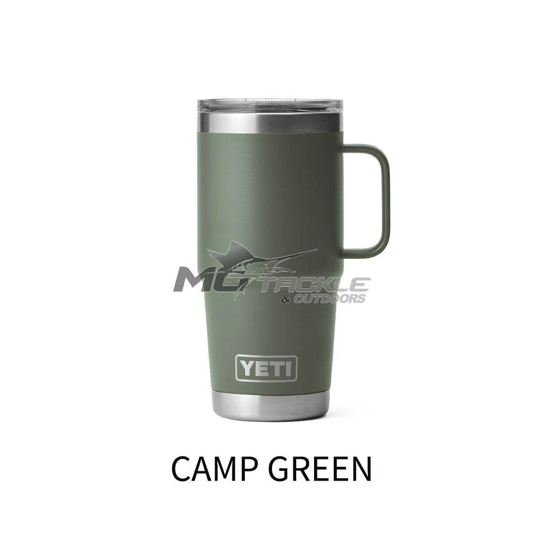 Yeti Rambler Travel Mug with Stronghold Lid - 30 oz - Camp Green