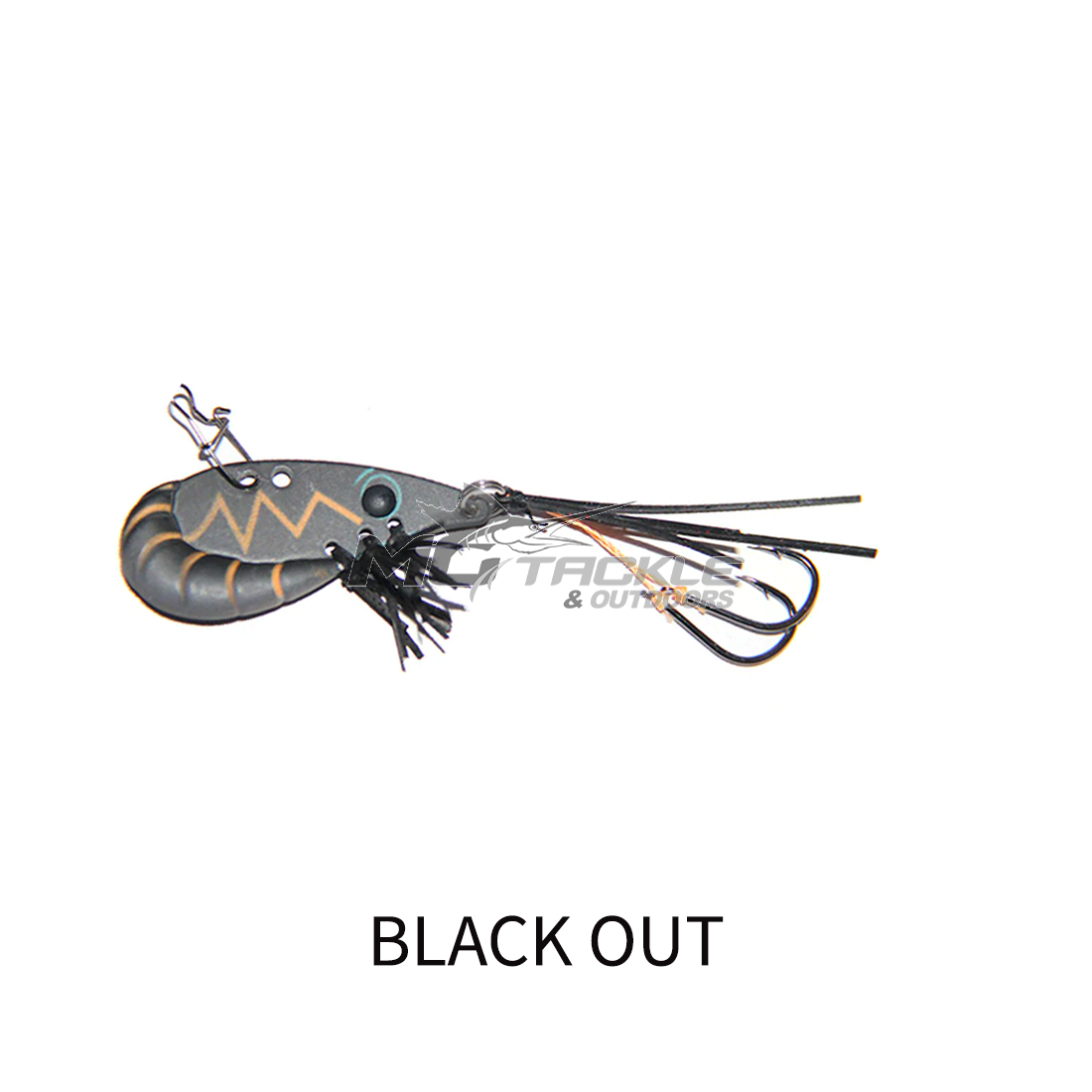 Kegga PB38 Prawn Blades - Black Out Vibes Bream Fishing Lures