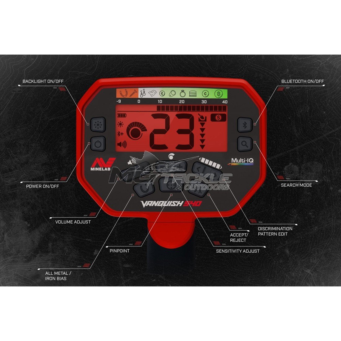 Minelab Vanquish 540 Pro Pack Metal Detector | MoTackle & Outdoors