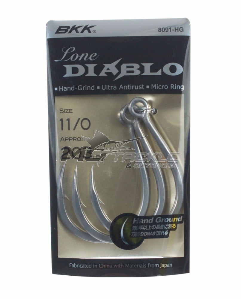 BKK Lone Diablo In-line Single Hook 8091-HG for Jigging